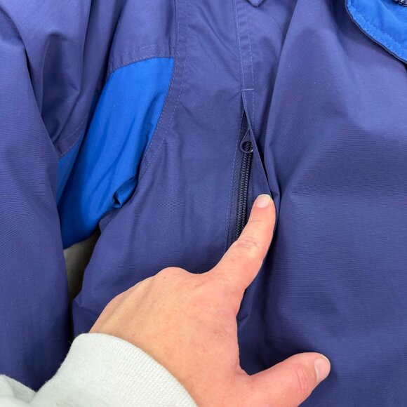 VINTAGE LL Bean Women's Blue Puffer Jacket Penobscot Parka Down Ski Coat PM - Picture 8 of 11